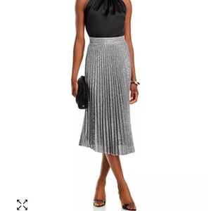 Milly Rayla Pleated Sequin Skirt